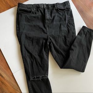 F21 Plus Ripped Skinny Jeans